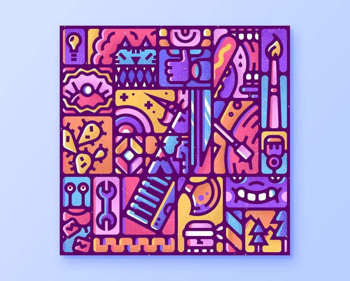 图形设计中的隐藏数字enisaurus