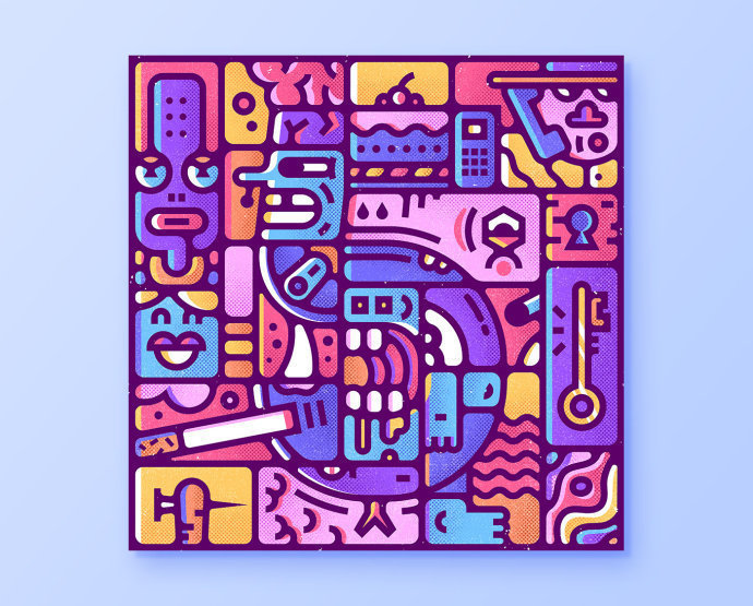 图形设计中的隐藏数字enisaurus