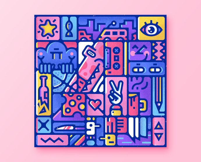 图形设计中的隐藏数字enisaurus