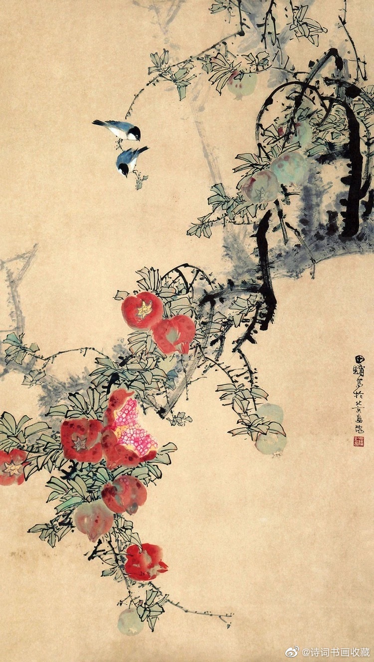 田镛花鸟画欣赏