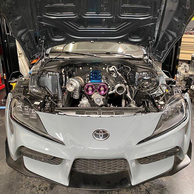 全球首台2jz心脏丰田新supra街车曝光据说马力上限可达3000匹