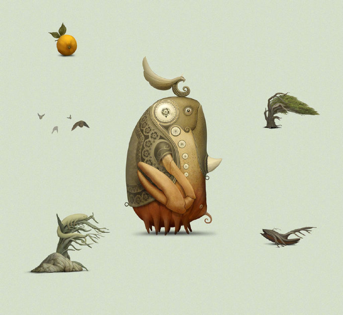 芬兰艺术家 antanas gudonis 奇思妙想的插画作品