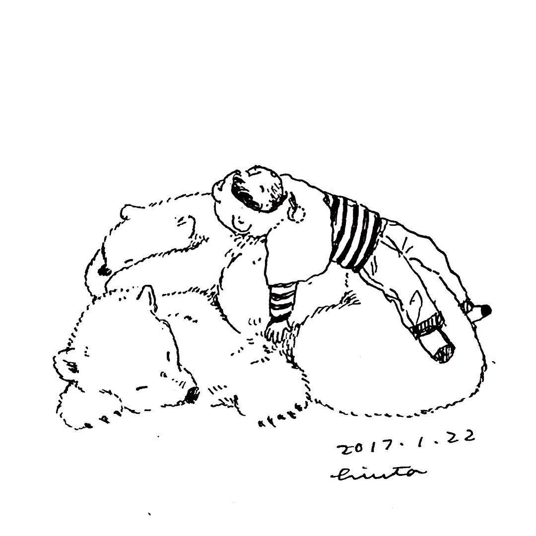 中性笔速写随笔画