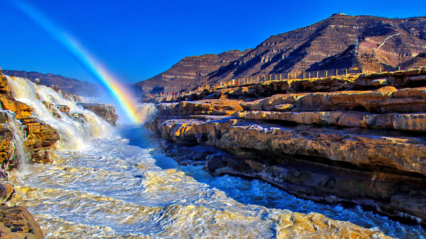 陕西壶口瀑布冬日美景你见过吗美图来袭稳住