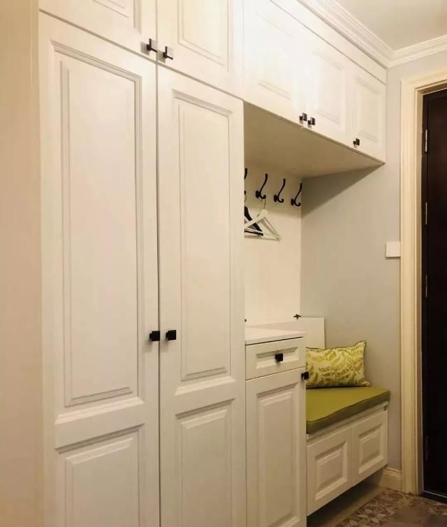 鞋柜 换鞋凳 收纳组合,一个柜子能顶一间房,漂亮又实用!