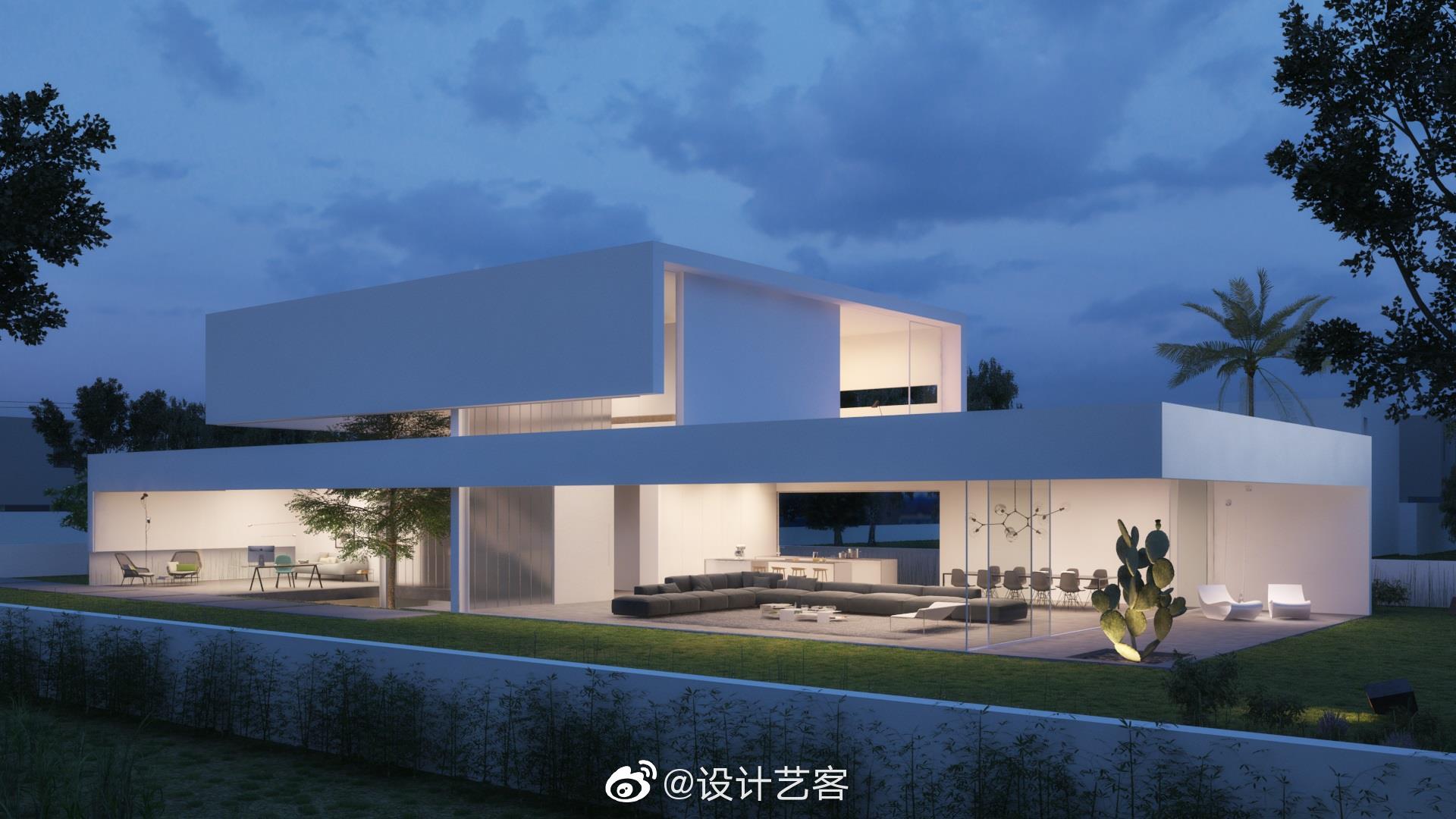 建筑设计,现代别墅设计一组.