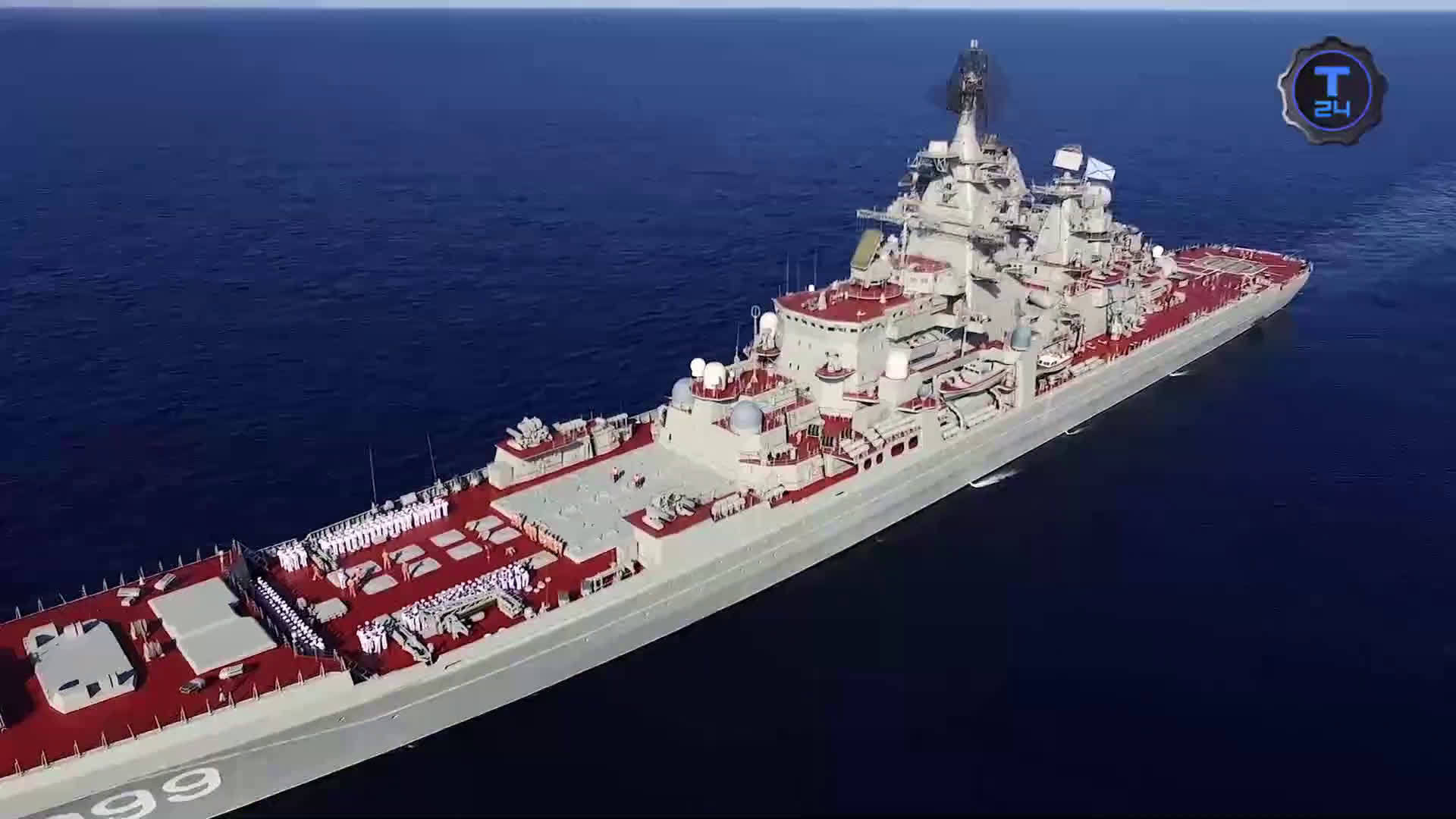 高清解析俄罗斯海军1144.2型核动力导弹巡洋舰"彼得大帝"号