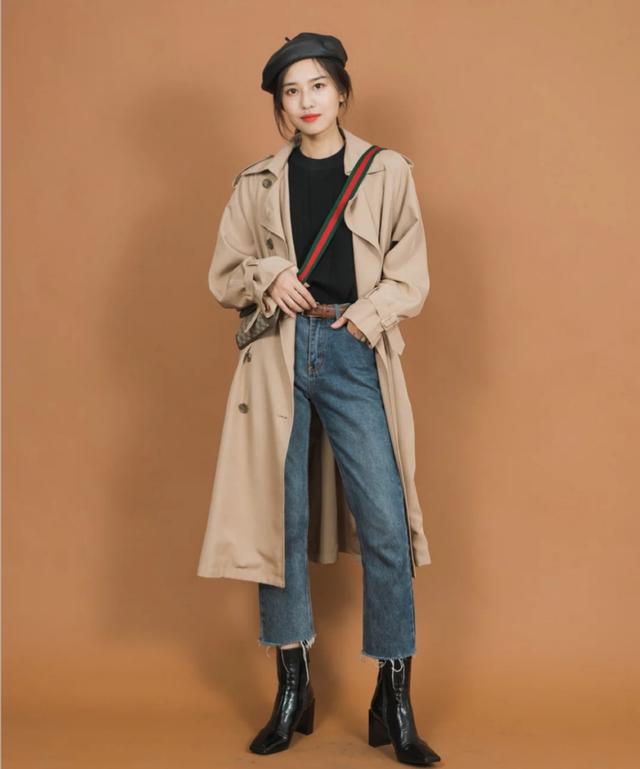 降温时髦穿搭,这个秋天的风衣针织衫这样穿,保暖时尚又好看