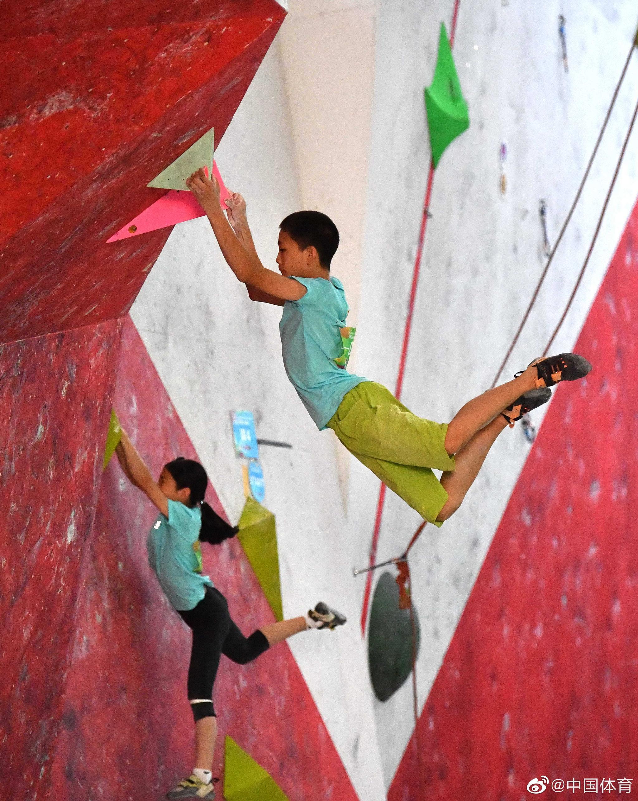 8月18日,为期三天的2019亚洲少年攀岩锦标赛在北京落幕