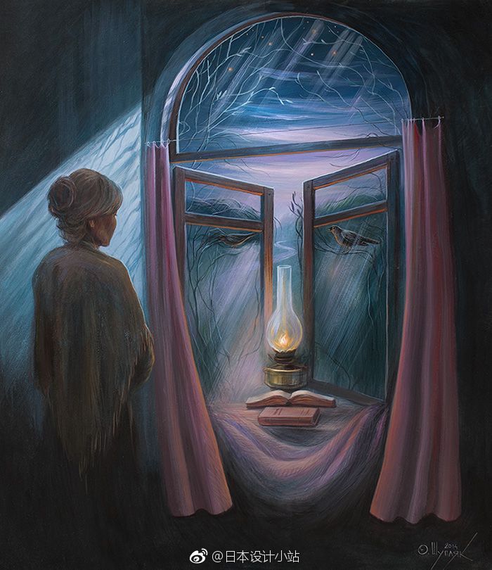 建筑师olegshuplyak隐藏在画作中的视错觉