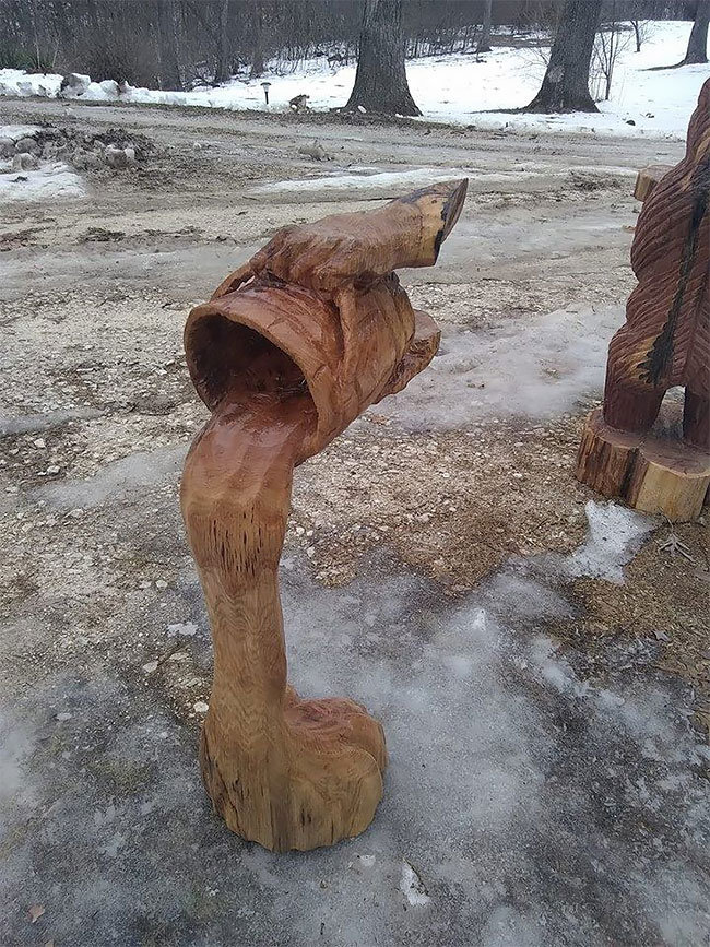 将树桩变成美丽的艺术品罗马尼亚艺术家gabirizea三年前才发现自