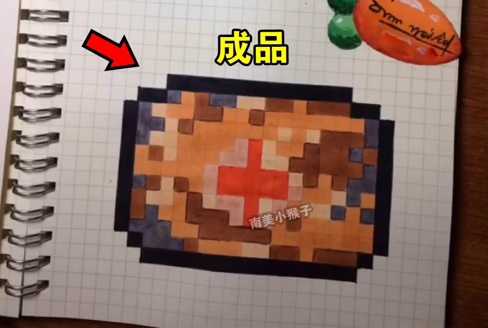 绝地求生:女玩家手绘吃鸡道具,mc像素画风,最后一个是什么?