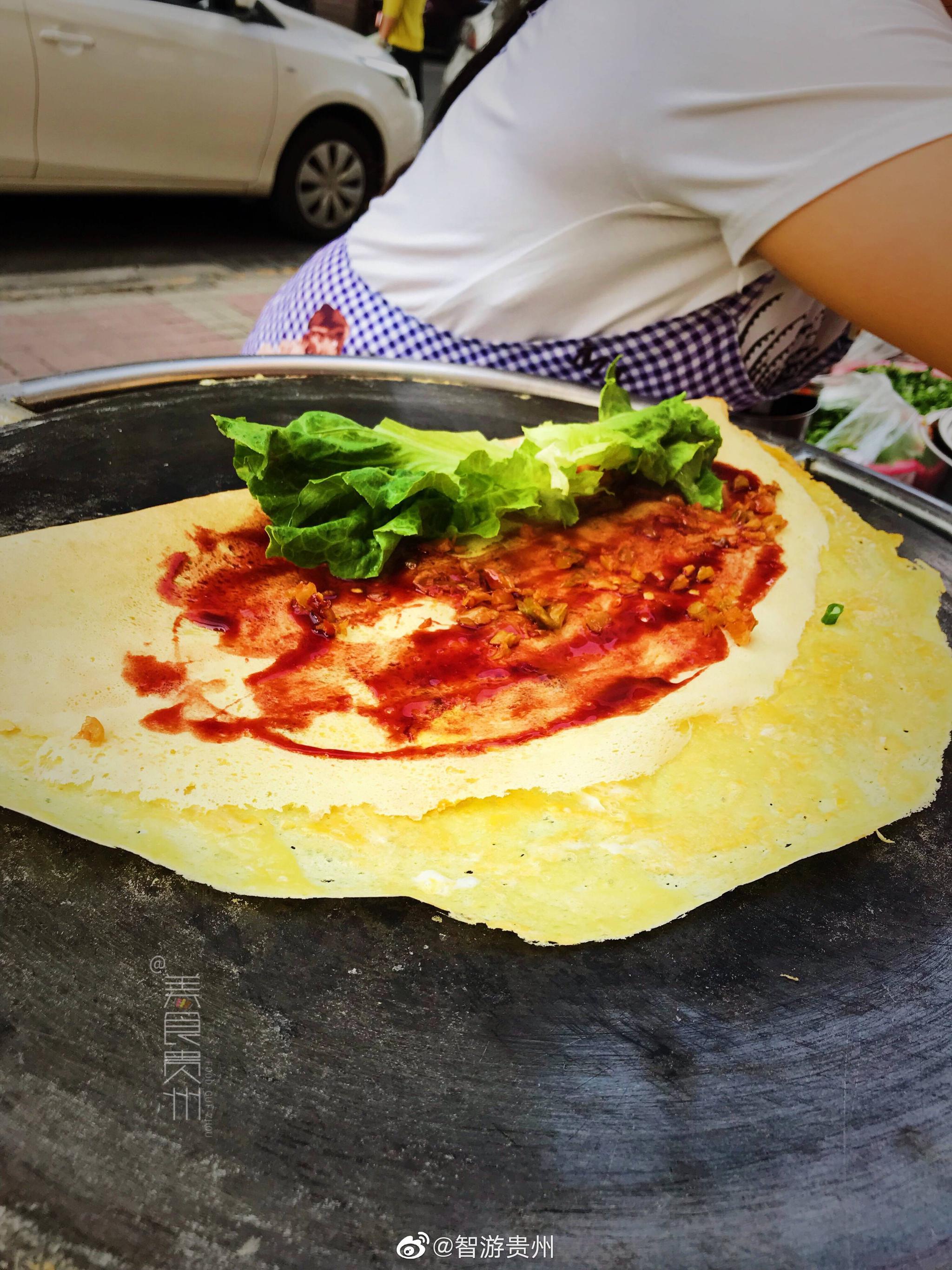 贵阳街头版的五谷杂粮煎饼