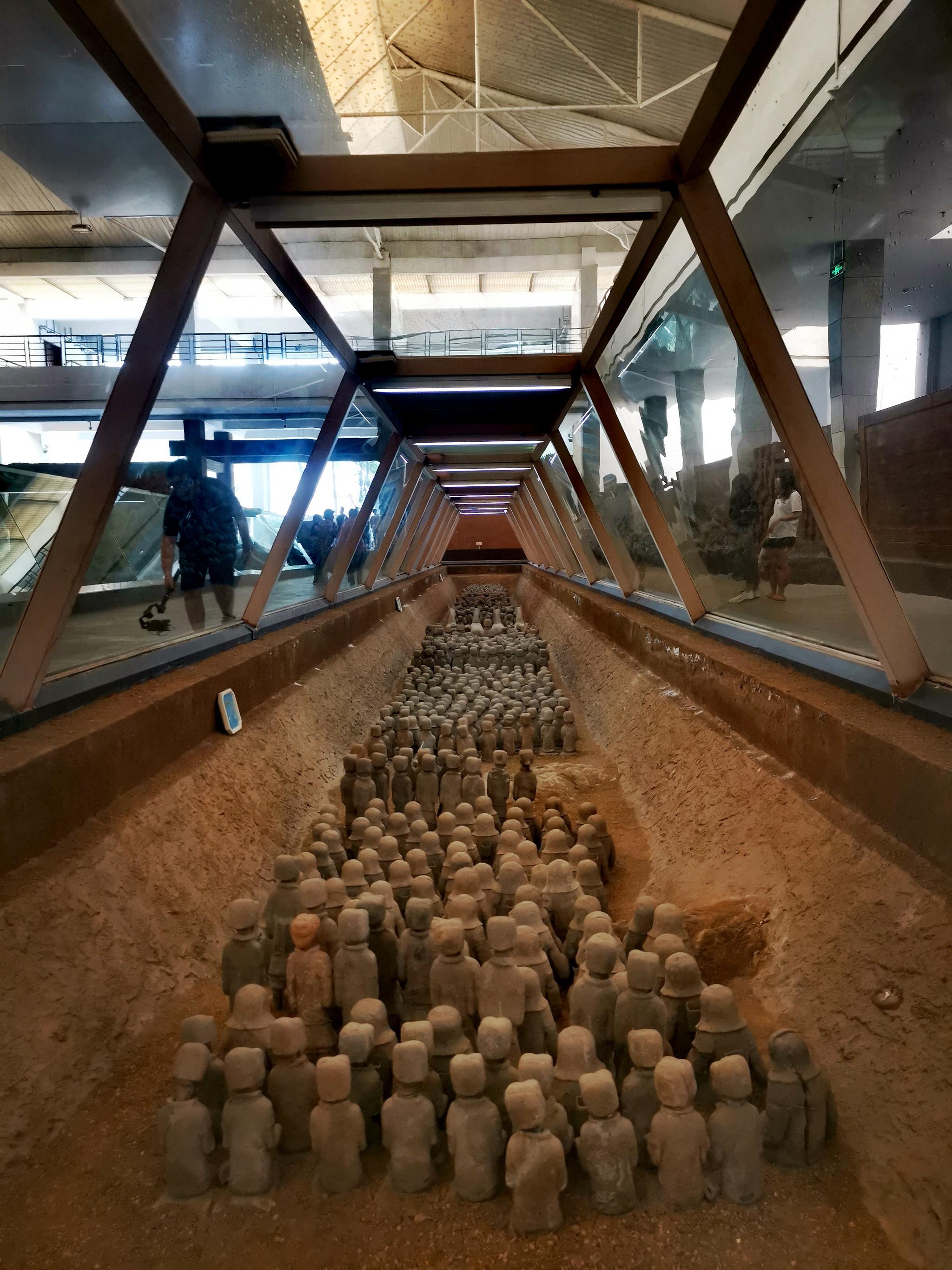 参观了徐州汉兵马俑博物馆