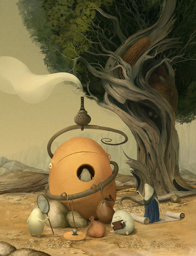 芬兰艺术家 antanas gudonis 奇思妙想的插画作品