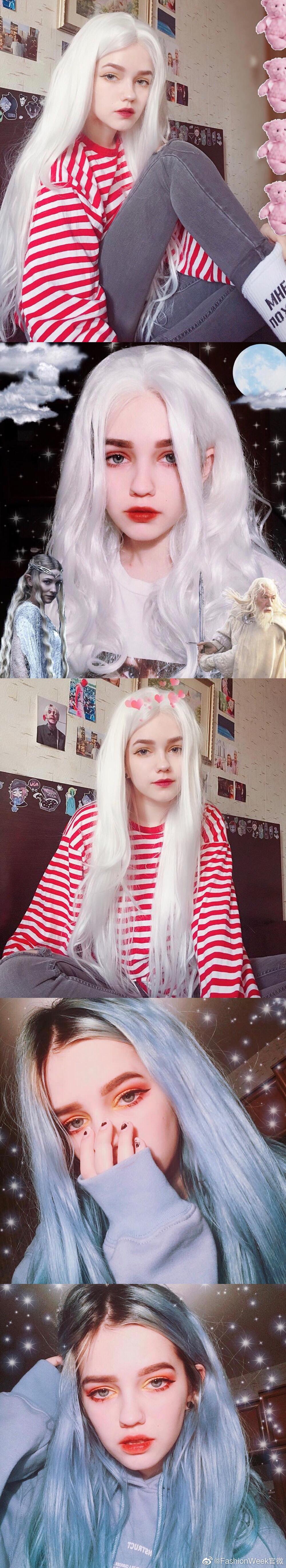 俄罗斯女孩ghostbaby的彩虹发色,真人芭比太美了~96