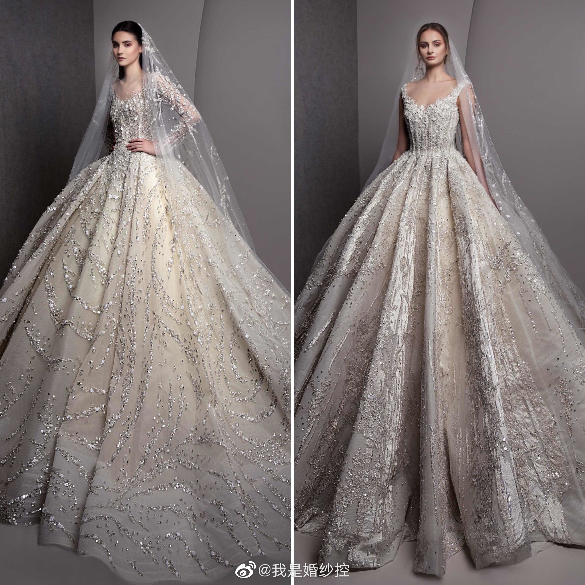 浓浓的中东宫廷气息来自黎巴嫩高定ziadnakad2019婚纱系列