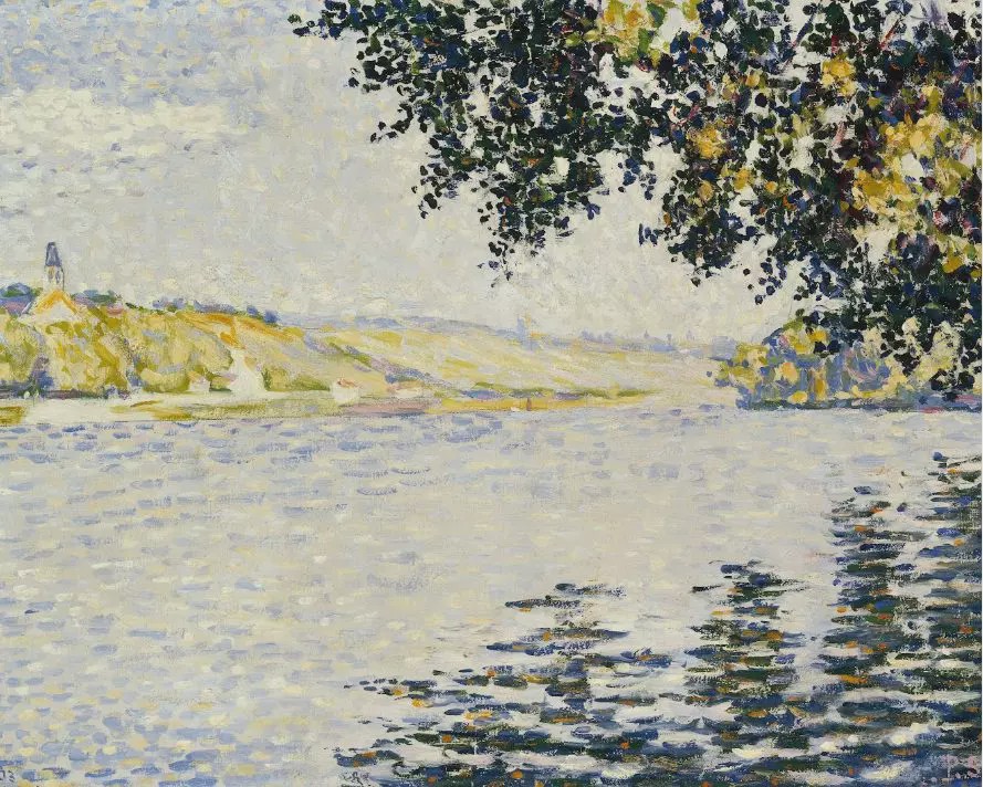 富于激情善用红色作为基调法国画家西涅克的点彩画