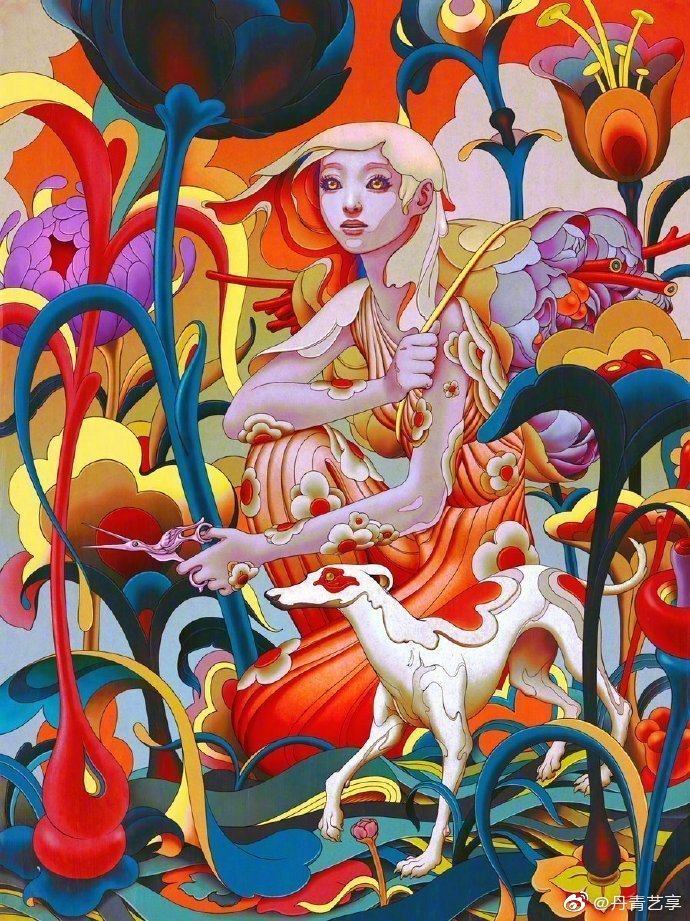 梦幻的东方元素插画 | 插画师 james jean