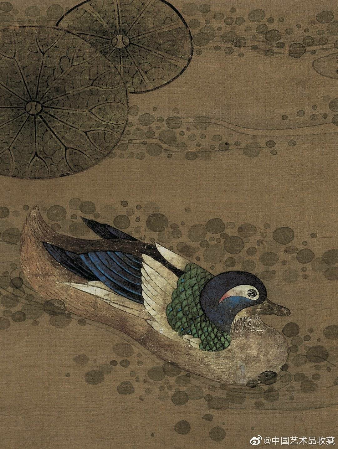 明 陈洪绶 《荷花鸳鸯图》