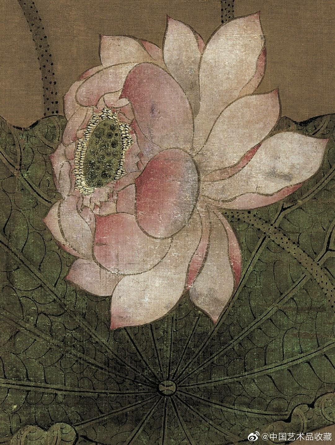 明 陈洪绶 《荷花鸳鸯图》
