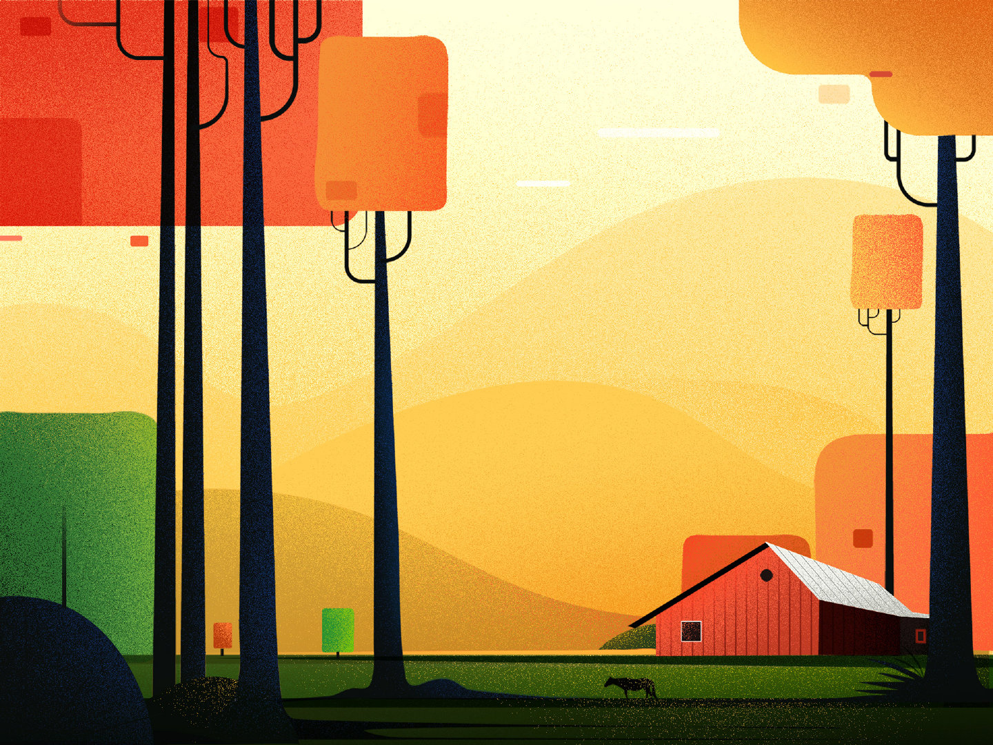 矢量插画总是看起来简单