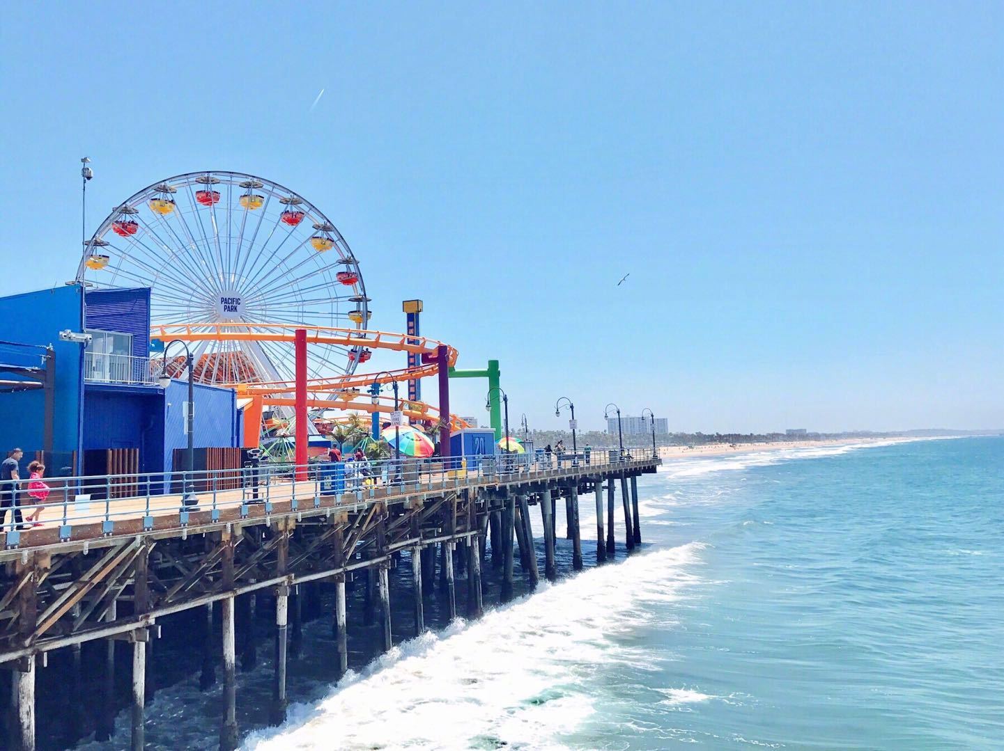 圣莫尼卡海滩丨距离洛杉矶市区最近的海滩是北美66号公路的终点