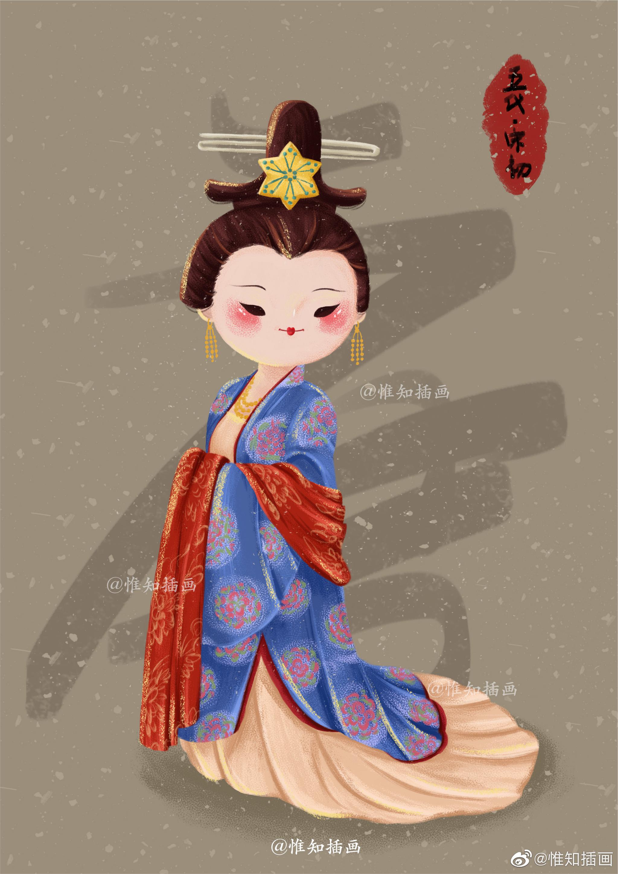 萌萌哒古装仕女图了解一下