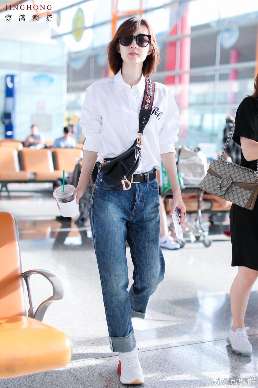 王丽坤牛仔裤清新