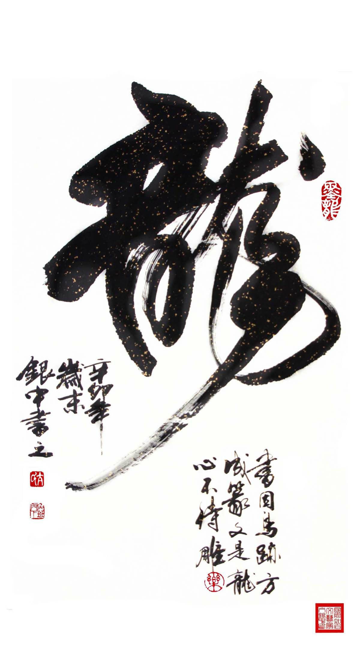 亢银中榜书作品欣赏《百龙集》欣赏(二)