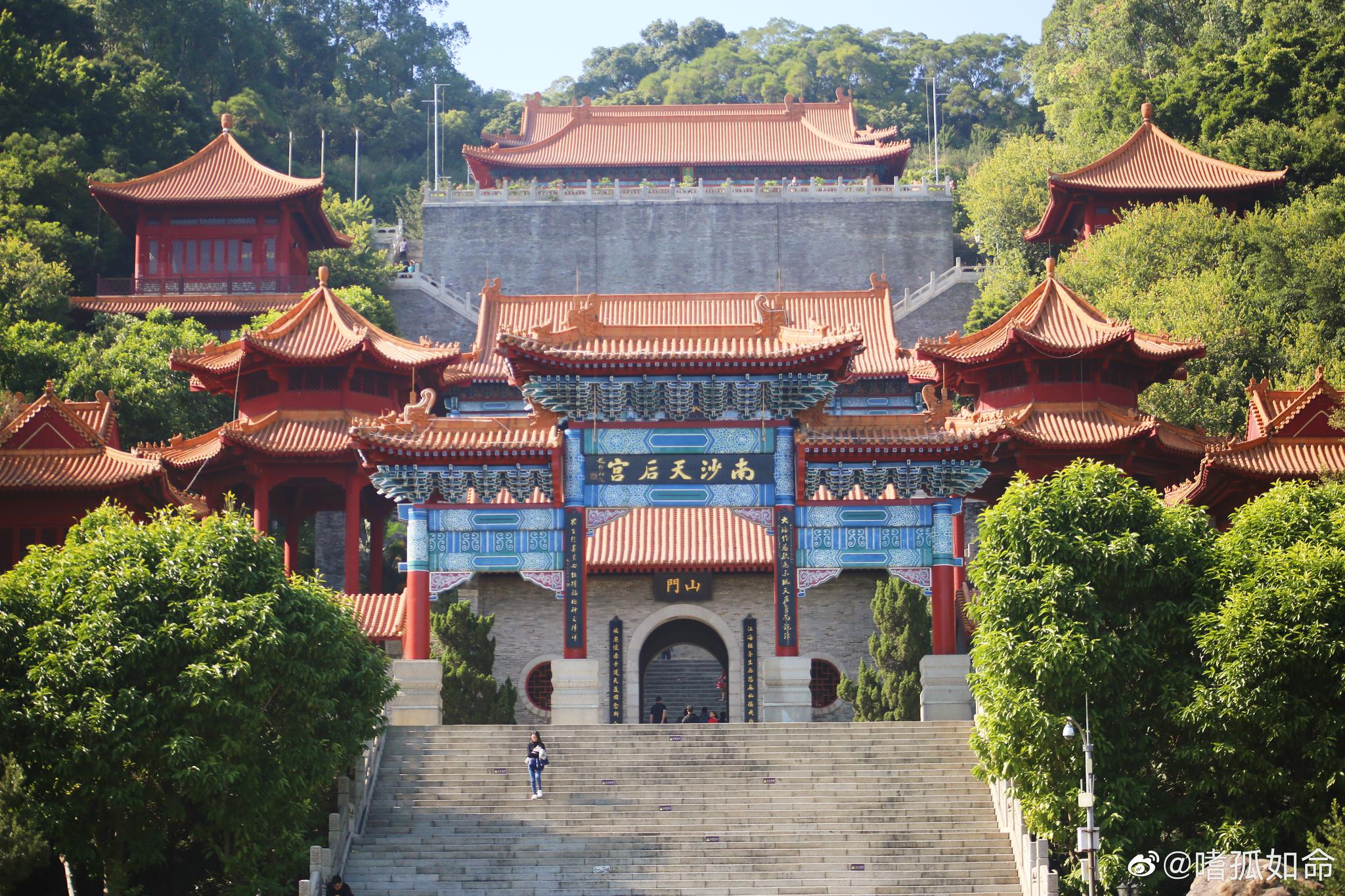 你心底的海 肯定变蓝过. 广州南沙天后宫