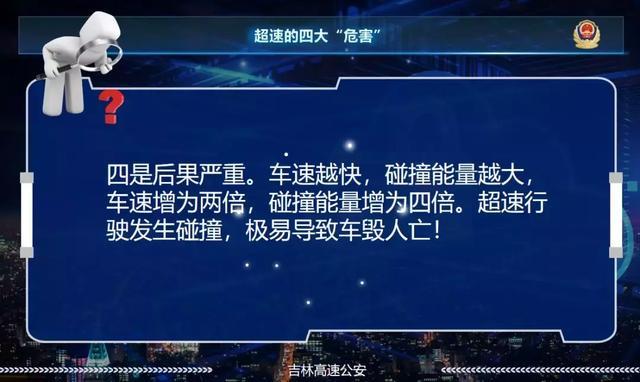 十次车祸九次快，超速就是按下了生命的快进键！