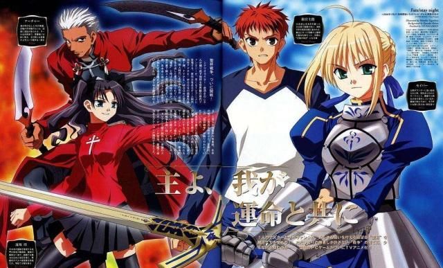 建议顺序:06年deen改编的《fate/stay night》「fate线」,算是正统上