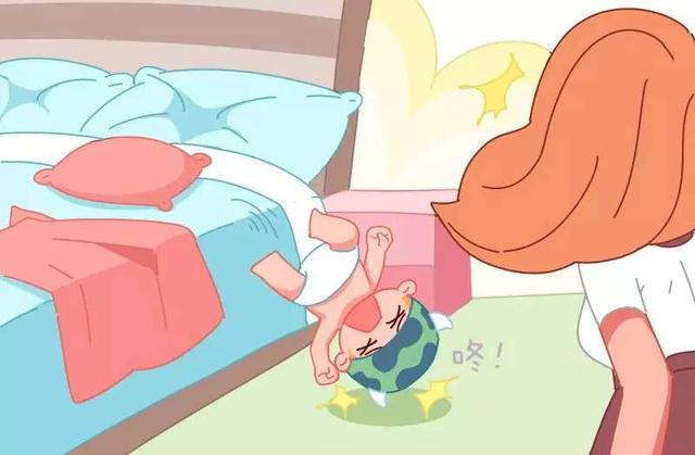 宝宝掉下床,医生诊断脑震荡!当孩子坠床时,父母这样处理很重要