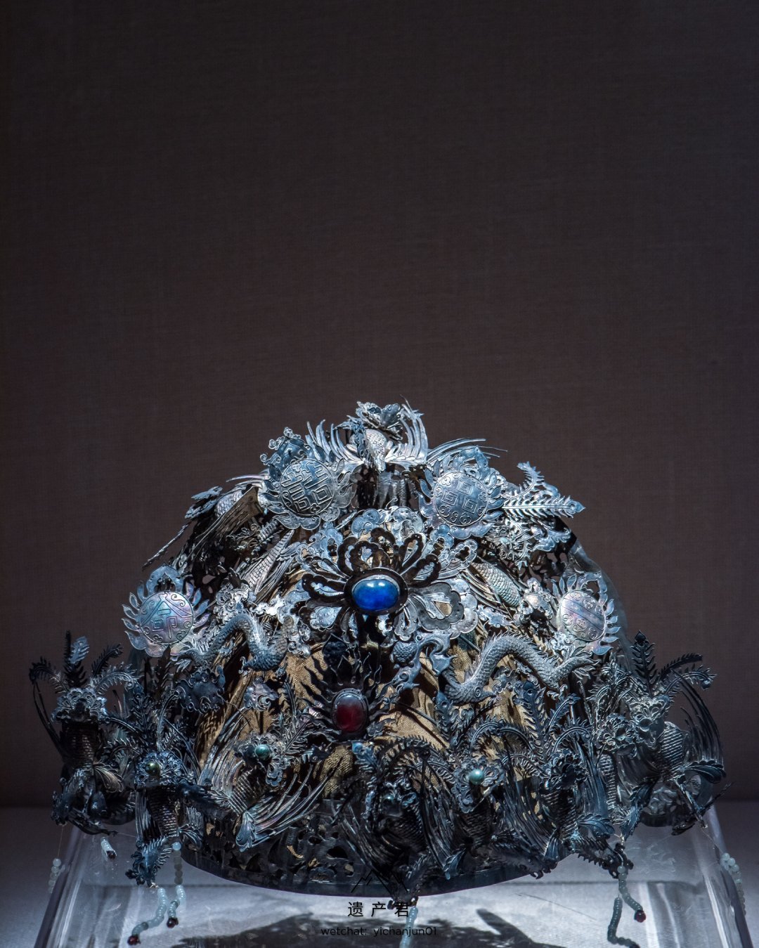 武汉博物馆藏· 明代镶宝石银凤冠_高清图集_新浪网