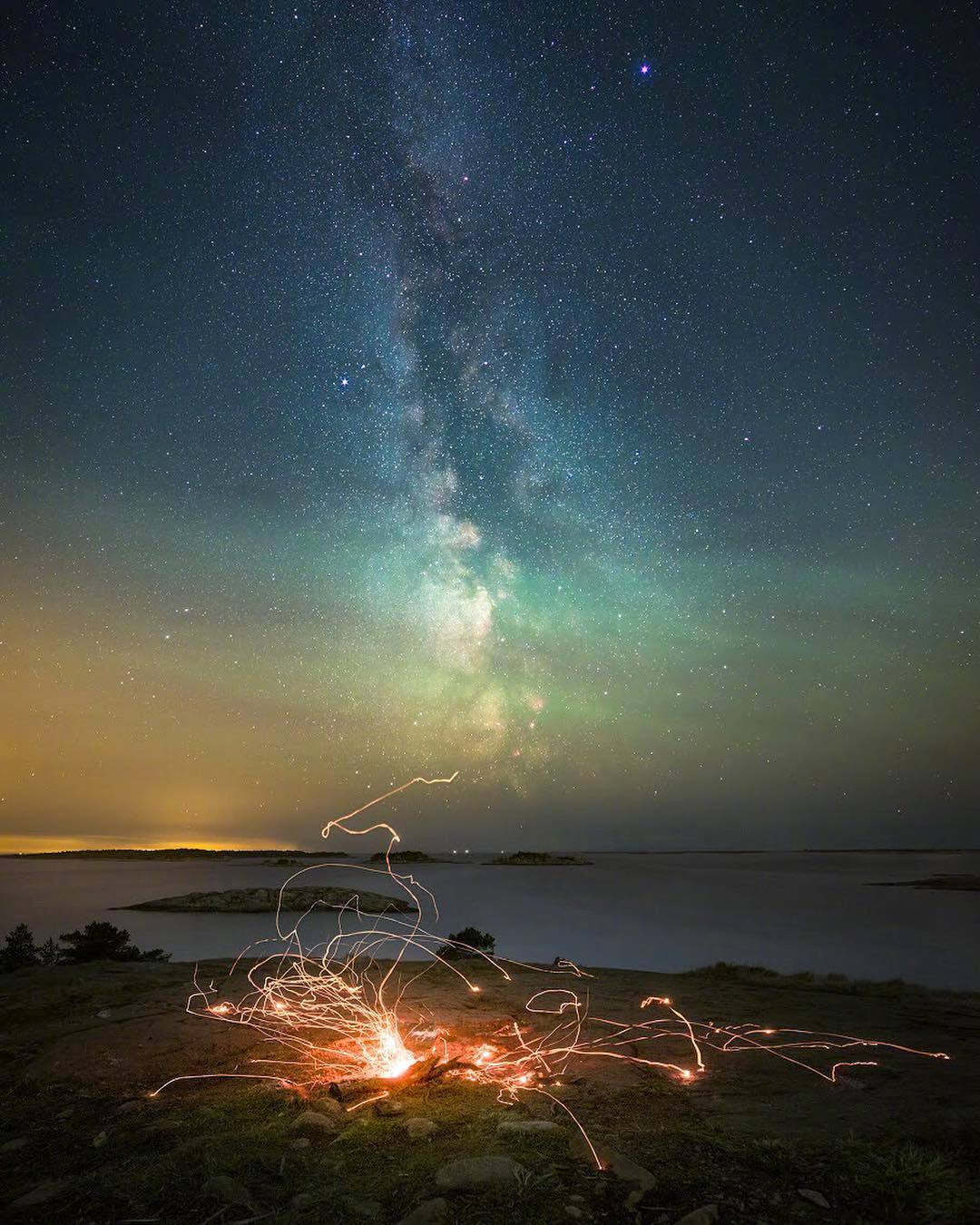 芬兰摄影师olli sorvari记录的银河,璀璨而辽阔