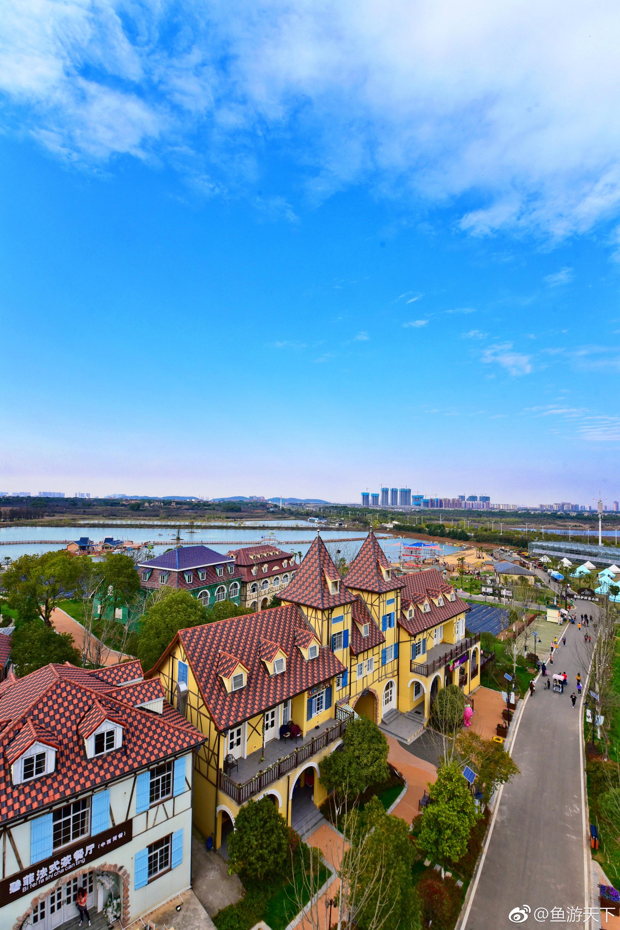 去武汉一定要去一次蔡甸的花博汇景区它是中国第一座网红小镇