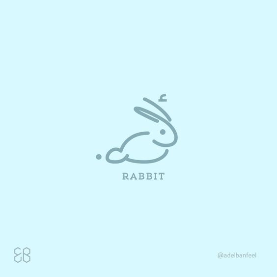 兔子logo设计