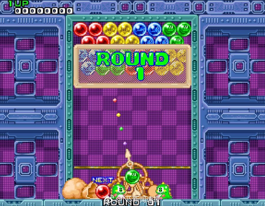 go!今晚发售的街机老游戏《泡泡龙》游戏截图.