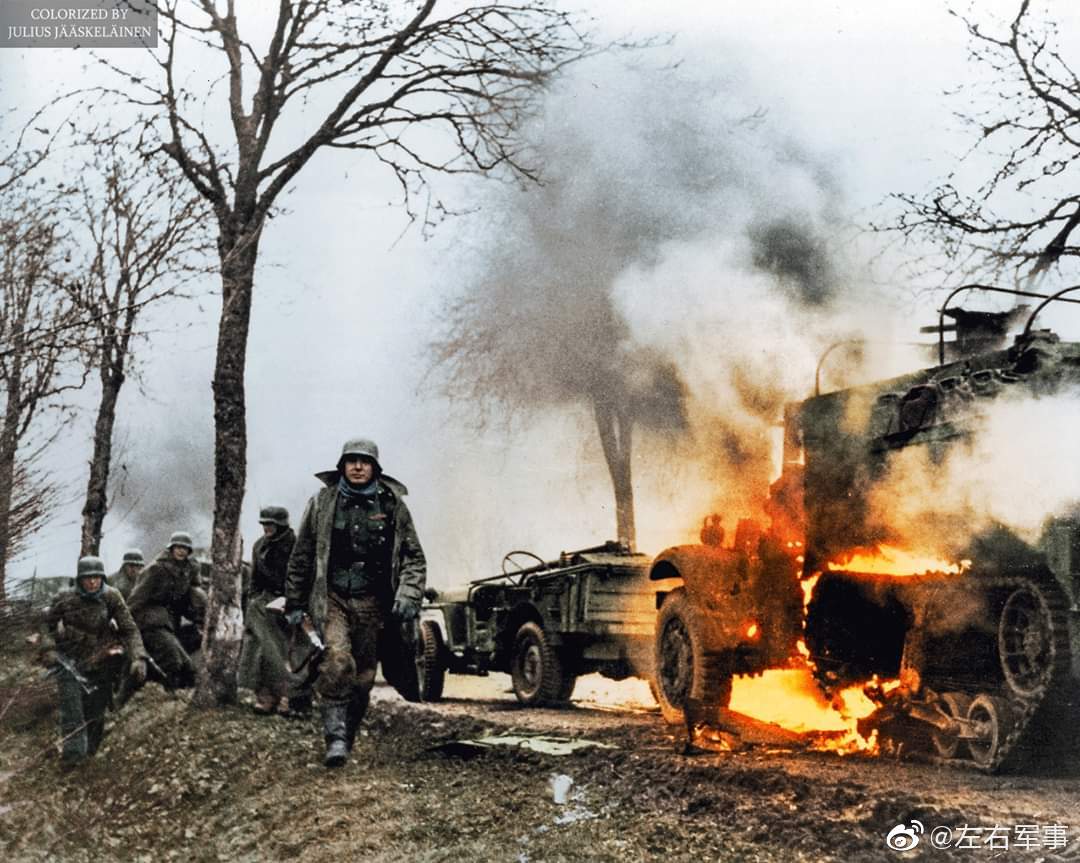 阿登反击战初期前线的德军