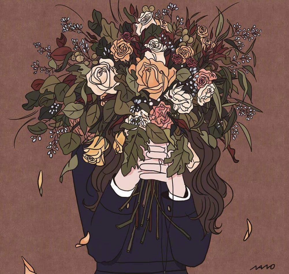 少女与花插画师nano project