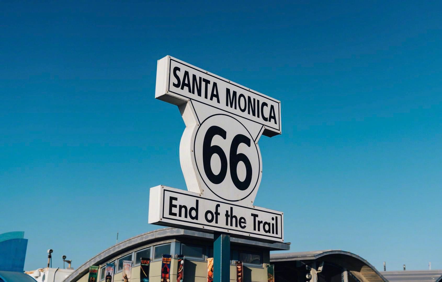 圣莫尼卡海滩丨距离洛杉矶市区最近的海滩是北美66号公路的终点