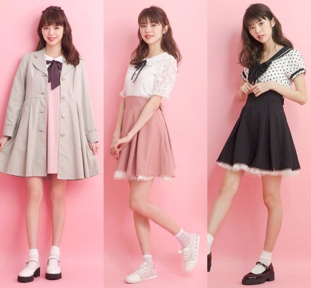 secret honey2019 春夏日系甜美风格的少女搭配