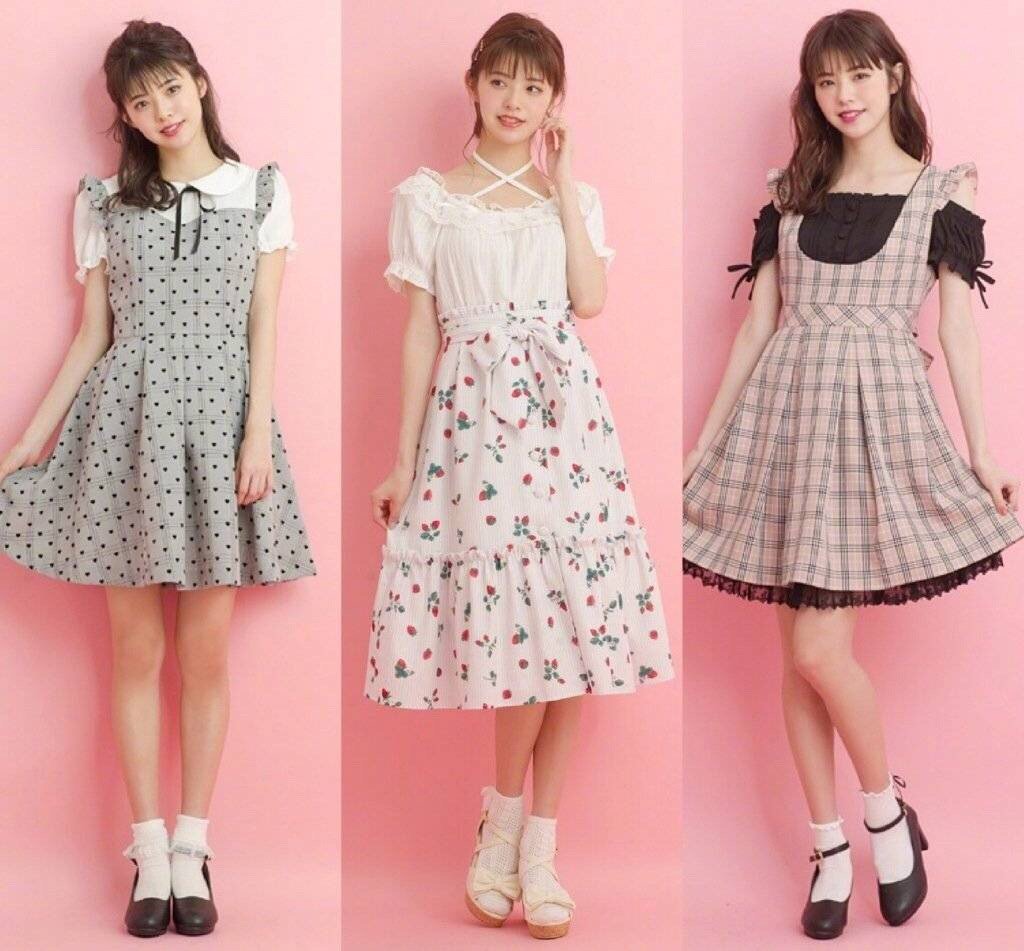 secret honey2019 春夏日系甜美风格的少女搭配