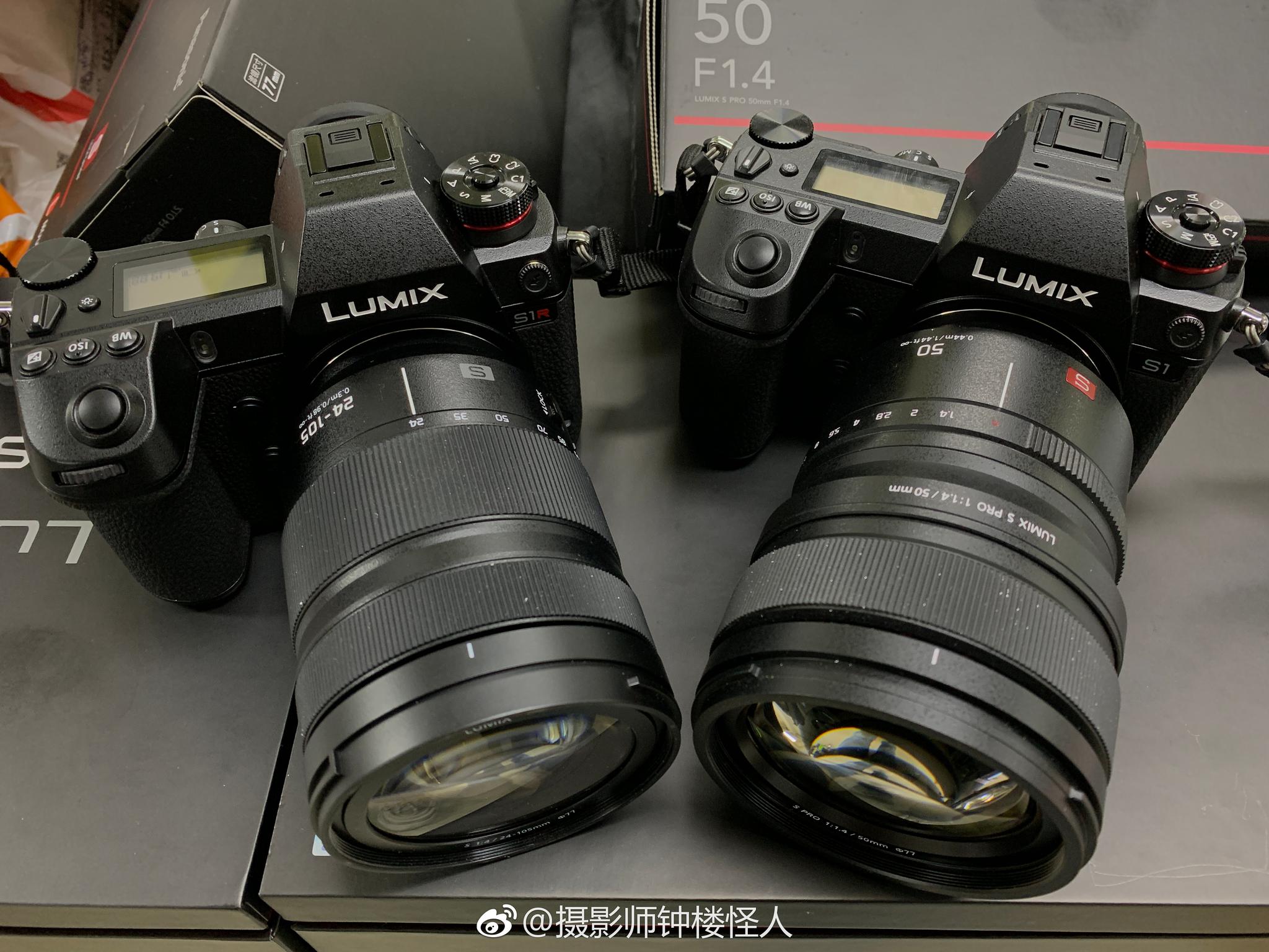 昨天拿到了松下最新的全画幅微单lumixs1r和s1把玩了下