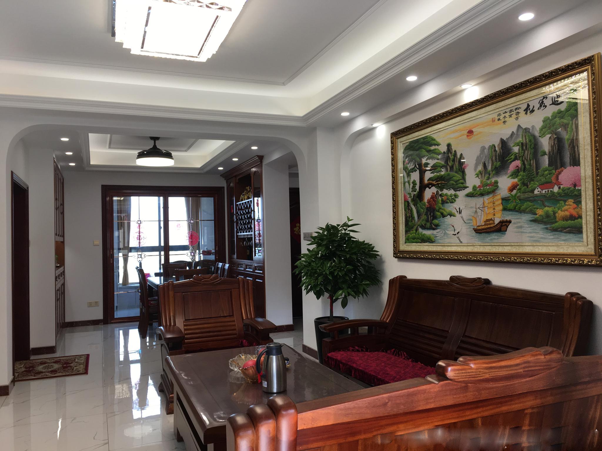 终于搬新房装修太漂亮了瓷砖电视墙很喜欢忍不住晒晒全屋