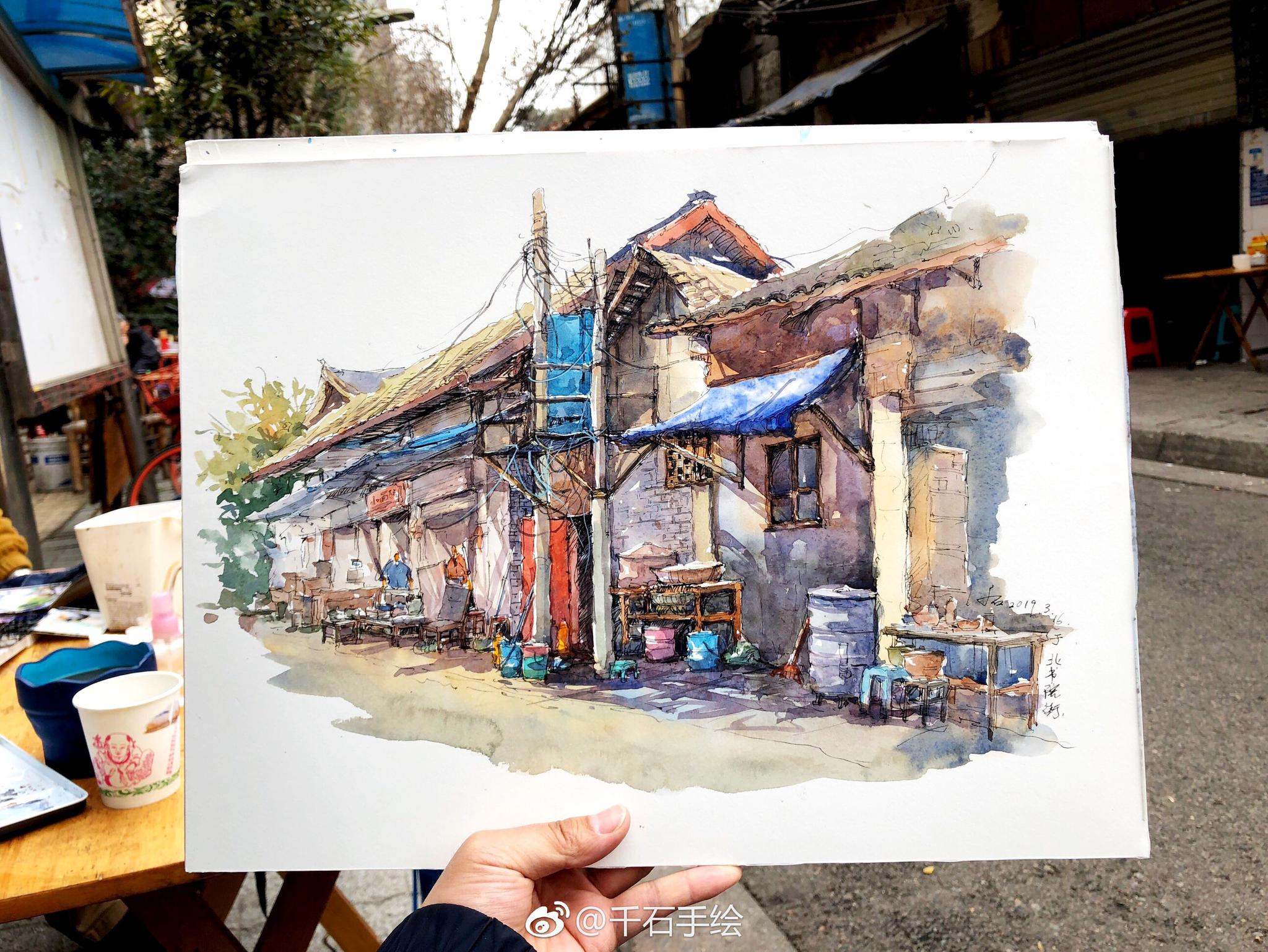 周末的速写成都写生活动