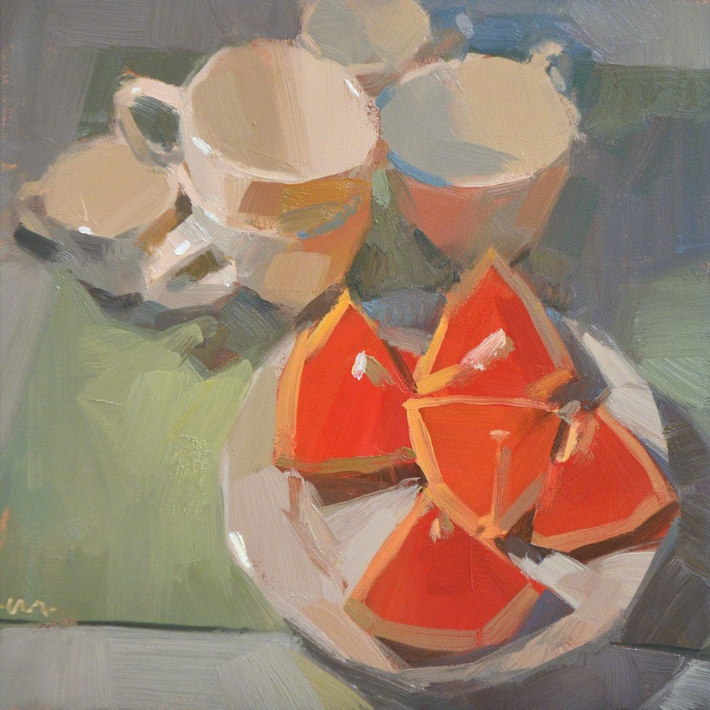 画家carolmarine静物写生