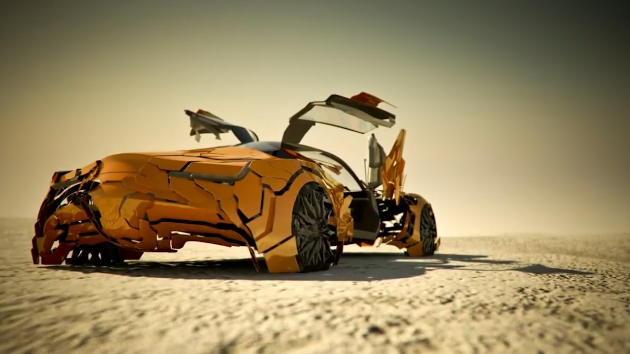 世界上最酷的跑车车身分割250块薄板刹车会变形