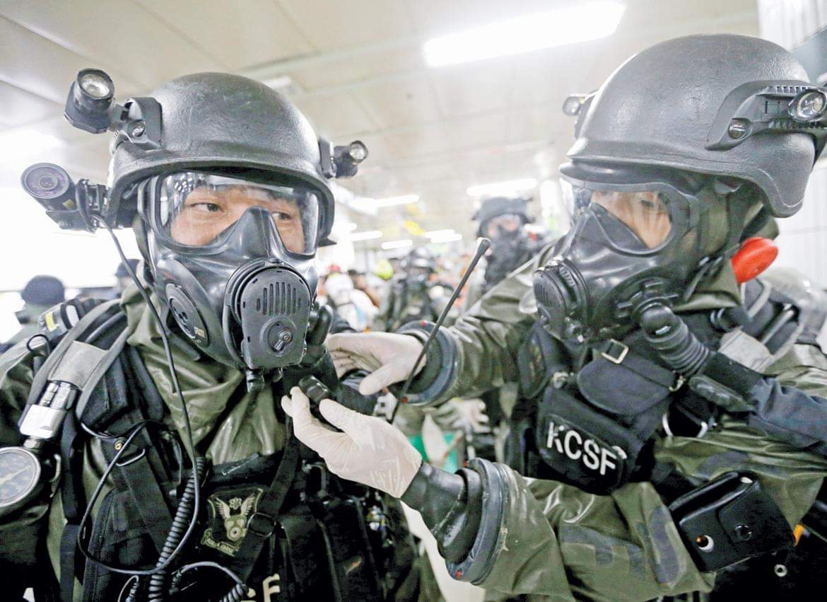 韩国化学战特种部队(kcsf)-隶属于韩国国防部核生化(cbr)防御司令部